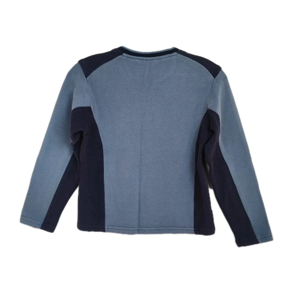 VTG Winnie The Pooh Sweater Youth‎ Size 8 Blue Embroidered V-Neck Long Sleeves